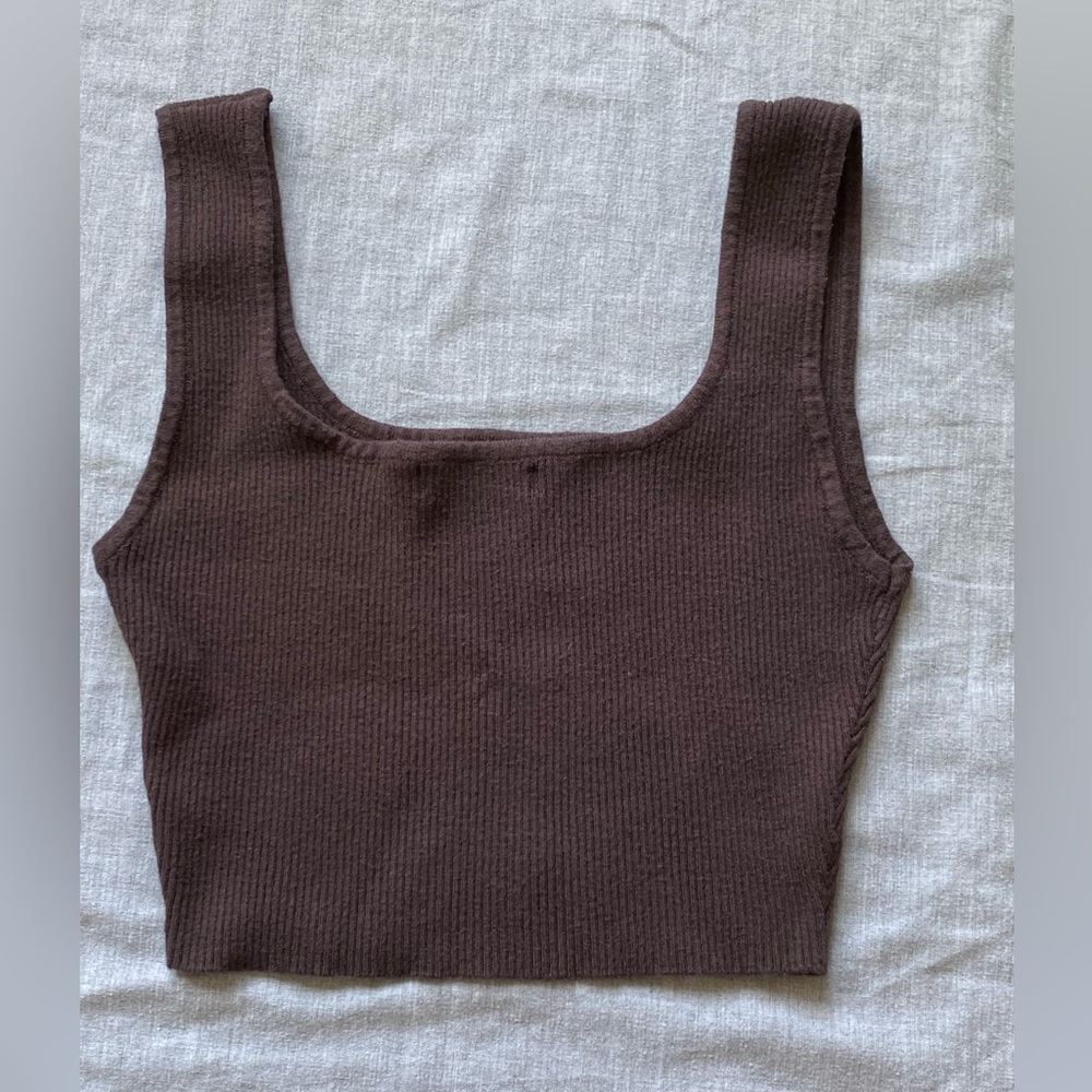 Brown Crop Top - Picture 2 of 2
